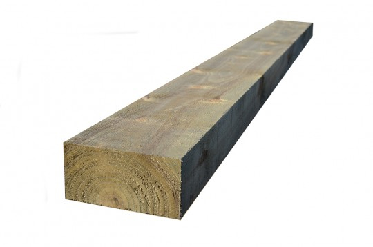 Green Treated Softwood Sleeper 125x250x2.4m