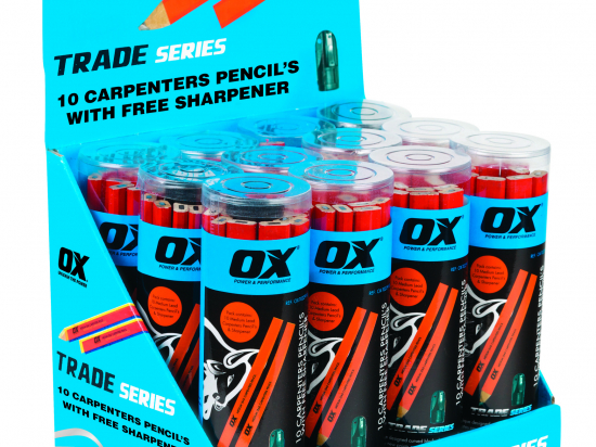 Ox Trade Carpenters Pencil 10pk - Medium Lead